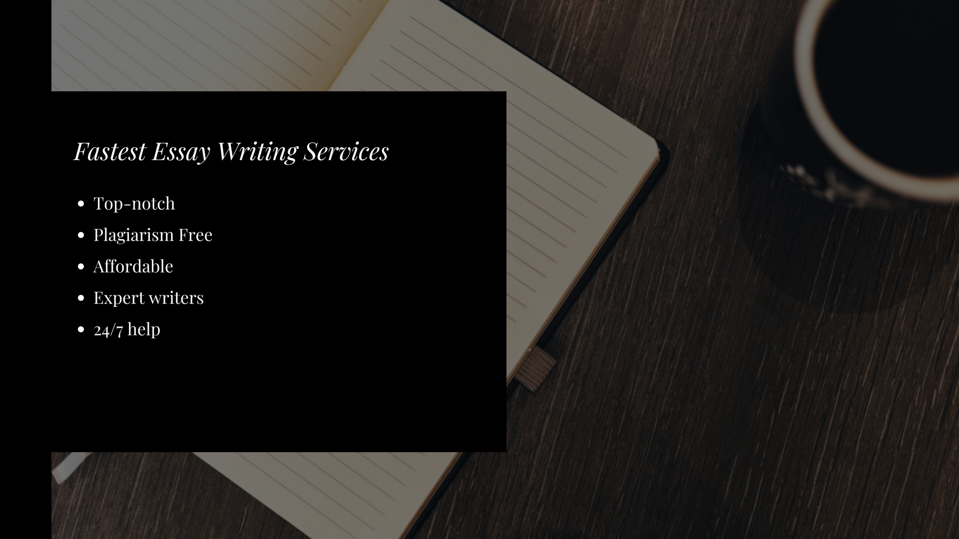 Fastest Essay Writing Services